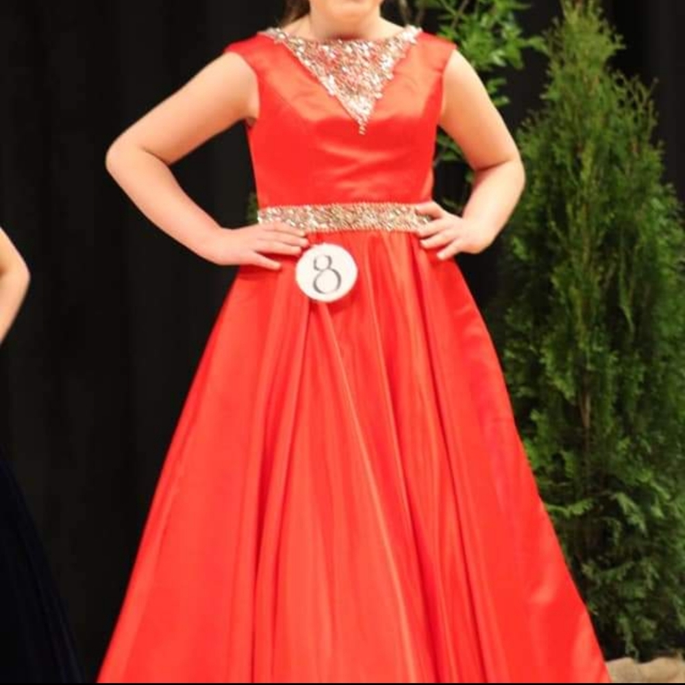 Red gown